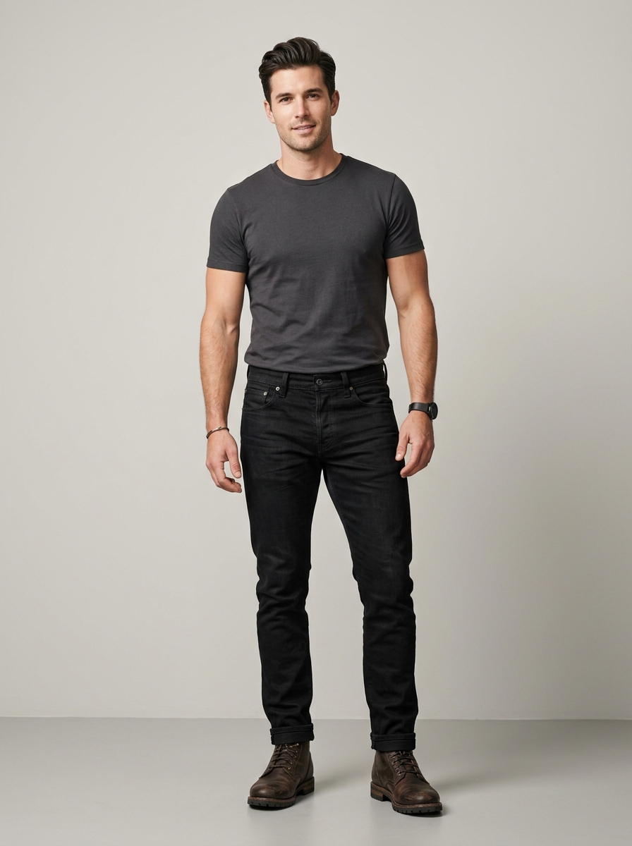 Barkot Jeans Siyah Slim Fit Esnek Denim Kot Pantolon